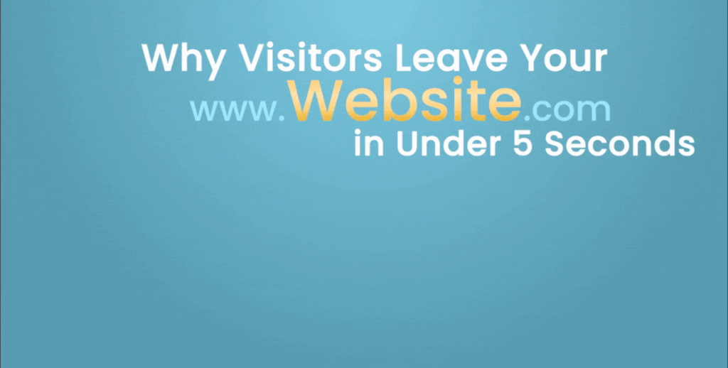 visitors leave your website